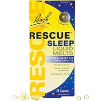 Bach Rescue Sleep Natural Sleep Remedy Liquid Melts Natural Sleeping Aid FamilyValue 3Packs (28Capsules)-VonAO-Bach