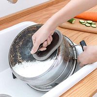 Lanbter Durable Sink Cleaning Brush With Handle Descaling Kitchen Cleaning Sponges