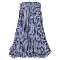 Boardwalk 2024B Mop Head Standard Head Cotton/Synthetic Fiber Cut-End 20oz Blue 12/Carton