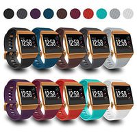 AIUNIT Compatible Ionic Bands for Men Women Teens Kids Small with Burnt Orange Buckle, Replacement Strap Sport Accessory Wristband for Ionic Smart Watch