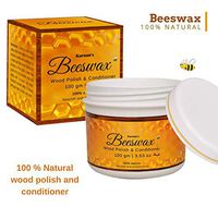 Karnan's 100% natural Beeswax Furniture Polish, Wood Seasoning Beeswax for Furniture, Non-Toxic for Furniture care, Wood protection, All-Purpose Beeswax for Wood Cleaner. Wood polish and conditioner.