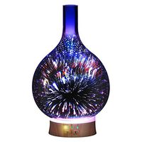 AHJKDHFUYBHC Aromatherapy 3D Diffuser,3D Diffuser Essential Oils humidifier Fragrance lamp Aroma Stove Bedroom Household use Nightlight-B