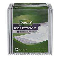 Pack of 3 - Depend Incontinence Bed Protectors, Disposable Underpad, Overnight Absorbency, 12 Count