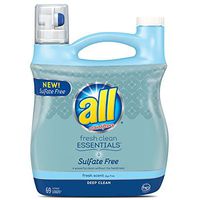 all Fresh Clean Essentials Laundry Detergent, Sulfate Free, Fresh Scent, 89.7 Fluid Ounces, 69 Loads