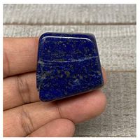 45.2g, 1.3"x1.2"x0.8", Natural Untreated Small Lapis Lazuli Tumbled Glassy Polished Gemstone, Freeform, Metaphysical, Healing Stone, F2851