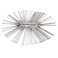 uxcell 100 Pcs Earpicks Ear Wax Remover Curette Tool Silver Tone 2.2 inches