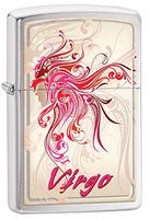 Zippo Personalized Customize Message Engraving on Backside Horoscope Zodiac Sign Lighter (Virgo)