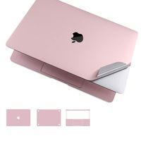 Premium 5-in-1 MacBook Full Body 3M Protective Skin Decals Stickers for MacBook Air 13" Newest 2018 Version(A1932) - Rose Pink