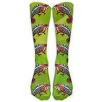 Egg Egg Colorful Chameleon Lizard Creative stockings Socks Athletic Crew Socks