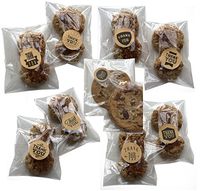 200 Count Clear Resealable Cello/Cellophane Bags Great for Bakery, Candle, Soap, Cookie, Greeting Cards, etc by CuteBoxCo (3" x 4" - Assorted"Thank You")