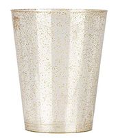 Gold Glitter Plastic Tumbler Cups, Disposable Party Supplies (12 oz, 36 Pack)