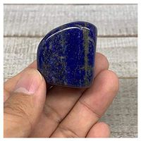 48.7g, 1.3"x1.2"x0.9", Natural Untreated Small Lapis Lazuli Tumbled Glassy Polished Gemstone, Freeform, Metaphysical, Healing Stone, F2857