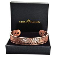 Holistic Magnets® Large Celtic Bracelet Copper Magnetic Bracelet for Arthritis Pain Relief Carpal Tunnel Tendonitis Joint Wrist Gift Boxed (cm)-Celtic Mist (L: Wrist 7.5-8.5 inch)