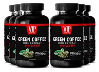 Raspberry Ketones Powder - Green Coffee Bean Extract with GCA 800 - Best Weight Loss Supplements That Works Fast (6 Bottles - 360 Capsules)