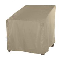 SunPatio Outdoor Oversized Club Chair Cover, Water Resistant, Lightweight, Helpful Air Vents, All Weather Protection, 40" W x 34" D x 39" H, Neutral Taupe