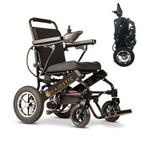 2020 New Folding Ultra Lightweight Electric Power Wheelchair, Silla de Ruedas Electrica, FDA Approved and Air Travel Allowed, Heavy Duty, Mobility Motorized, Portable Power (17.5" Seat Width)