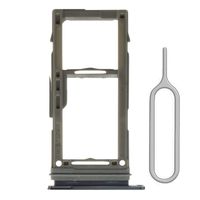 Afeax Single SIM Card Tray Holder Slot Replacement Compatible with Samsung Galaxy S10/S10 Plus (Black)