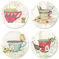 Tea Time Seals - Set of 24 (6 of Each)