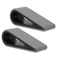 NUOBESTY 2Pcs Laptop Notebook Stand Anti-Slip Durable Silicone Elevation Stand Lightweight Portable Risers for Laptop Tablet Keyboard Black