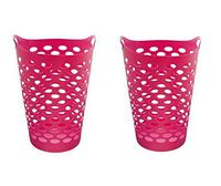 Starplast Tall Flex Laundry Basket in Fuchsia Set of 2