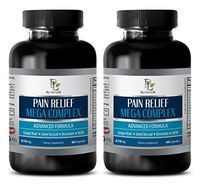 Pain Supplement - Pain Relief MEGA Complex 610MG - holy Basil - 2 Bottles (120 Capsules)