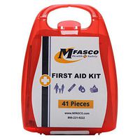 Personal First Aid Kit by MFASCO 40 Pieces Packed in Plastic Case