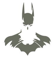 UR Impressions Gry Batman Super Hero Decal Vinyl Sticker Graphics for Cars Trucks SUV Vans Walls Windows Laptop|Gray|5.5 inch|URI011-G