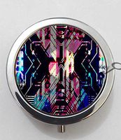 BlackKey Circuit Board Boards 3-Compartment Decorative Pocket Gift Box Case Organizer for Pill, Color 1 -1069