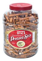 Utz Country Store Pretzel Stix - 55 oz. Barrel -Thicker 4" Pretzel Sticks, Perfect for Dipping - Thick, Crunchy Pretzel Sticks with Zero Cholesterol