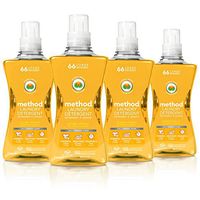 Method Concentrated Laundry Detergent, Ginger Mango, 53.5 Fl Oz (Pack of 4)