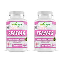 Xinnora Femm8 Libido Enhancer for Women with Ginseng, Pure Horny Goat Weed, Tongkat Ali, Tribulus Terrestris, Maca Root for Better Physical Performance, Extra Strength & Energy - 60 Caps (2)