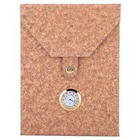 Garosa Portable Cigar Case Handmade Wood Cigar Humidor Spanish Cedar Artificial Leather Cigar Storage Box with Hygrometer, Humidor for Travel,Business for Cigar Lovers(Yellow)