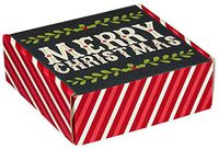 Christmas Cookie Boxes/Christmas Mailing Boxes - Small Square Boxes for Treats, Favors, Gifts - Merry Christmas Greetings