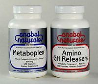 Anabol Naturals Meta GHR Stack: Metaboplex 120 caps, 800 mg and Amino GHReleasers120 caps, 800 mg