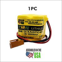 BR-2/3AGCT4A 6V PLC Replacement Battery for Panasonic FANUC A98L-0031-0025