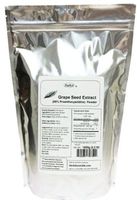 NuSci Grape Seed (Europe) Extract Powder Standardized 95% Proanthocyanidins OPC (1000 Grams (2.2 lb)) Europe Grown GMO Free Non-Irradiated