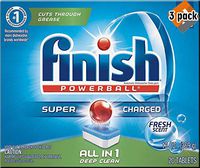 Finish All in 1 Powerball Fresh, 20ct, Dishwasher Detergent Tablets - 3 Pack