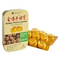 Solstice Medicine - Golden Throat Lozenge - Sugar Free (Luo Han Guo Flavor) - 12 Ct