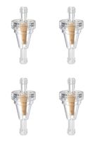 Outlaw Racing Inline Fuel Filter - Motorcycle Gas Fuel Line - Bike, Scooter ATV Fuel Filter - Clear Inline Filter for 1/4" Line - 0.88" Diameter Gas Filter for Motorcycle - 40-70 Micron Rating