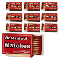 Emergency Zone Matches Waterproof & Wind/Waterproof Matches. Stormproof. Bulk Options. Available in 3, 5, 10, 50, and 100 Packs (Waterproof, 10 Pack)
