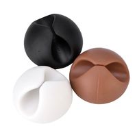 Zerone Cable Clips - Cord Organizer - Cable Management - Wire Holder System - 6 Pack Adhesive Cord Hooks - Home, Office, Cubicle, Car, Nightstand, Desk Accessories