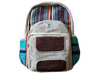 Zillion Craft hemp bag pack for daily Use. Hand made bag with naturally grown organic hemp. Multiple use for school, college or daily Use. Hand made unisex design.