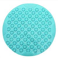 ZaRoing Environmentally Friendly PVC Round Bathroom Mat, Bath Rug Anti-Skid, Hydrophobic Massage Mat, Shower Mat for Home Bathroom Hotel