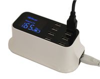 MyCableMart 8 Port USB 8 Amp High Capacity Power Charger with Smart Monitoring