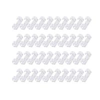 Cable Clip - Self-Adhesive Cable Clips Organizer Drop Wire Holder Cord Management, Pack of 40, Transparent
