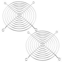 Water & Wood Metal 150mm CPU Fan Grill Guard Protector 2 Pcs for PC Computer