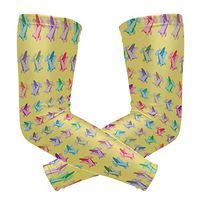 Men's UV Protection Arm Sleeve Colored Dinosaurs Gifts Compression Arm Sleeve, Skin Protection Cooler Cycling Sleeves for Outdoor Activities to Cover Arms