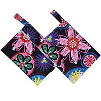 Wet Bags x2 - for Reusable Menstrual Cloth Pads and Cups - Sanitary Napkin Maternity Mama Pads - Incontinence Underwear or as Diaper Wet Dry Washable Storage Bag