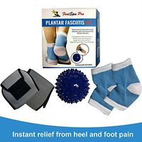 FootSpa Pro 5 Piece Plantar Fasciitis Kit, Gel Plantar Fasciitis Sleeve, Foot Arch Support, Massage Ball, Relieves Plantar Fasciitis, Heel Spurs, Metatarsal Pain, Aching feet and Much More