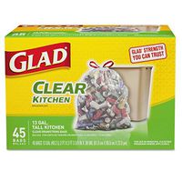 Recycling Tall Kitchen Drawstring Trash Bags, Clear, 13 Gal, .9 Mil, 45/box Tools Equipment Hand Tools